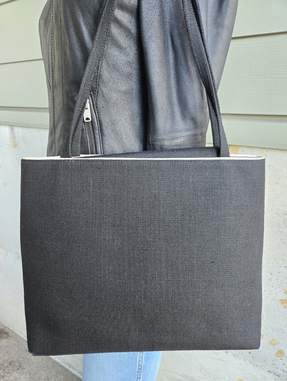 Kate Spade Black Canvas Tote - Picture 4 of 16